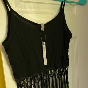 ASOS Black Festival Crop Top